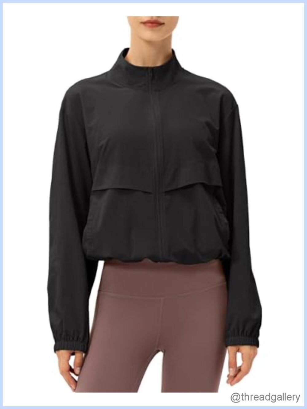 Womens Lightweight Athletic Jacket Sun Protection Windbreaker Zipper